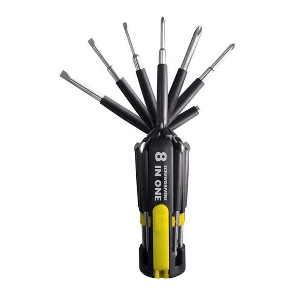 Steel Grip Steel Grip 2404226 8 in 1 8-in-1 ScrewDriver with Flashlight 2404226 - main